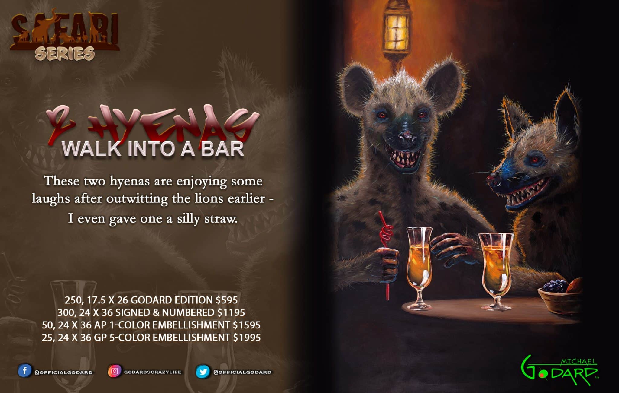 Safari Series – 2 Hyenas walk into a Bar