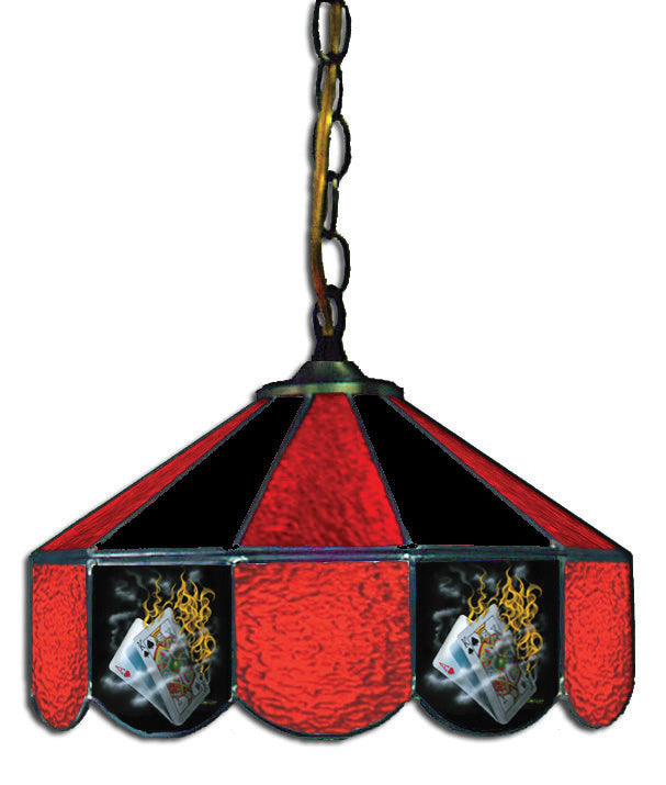 Burning Blackjack Poker Light 14In