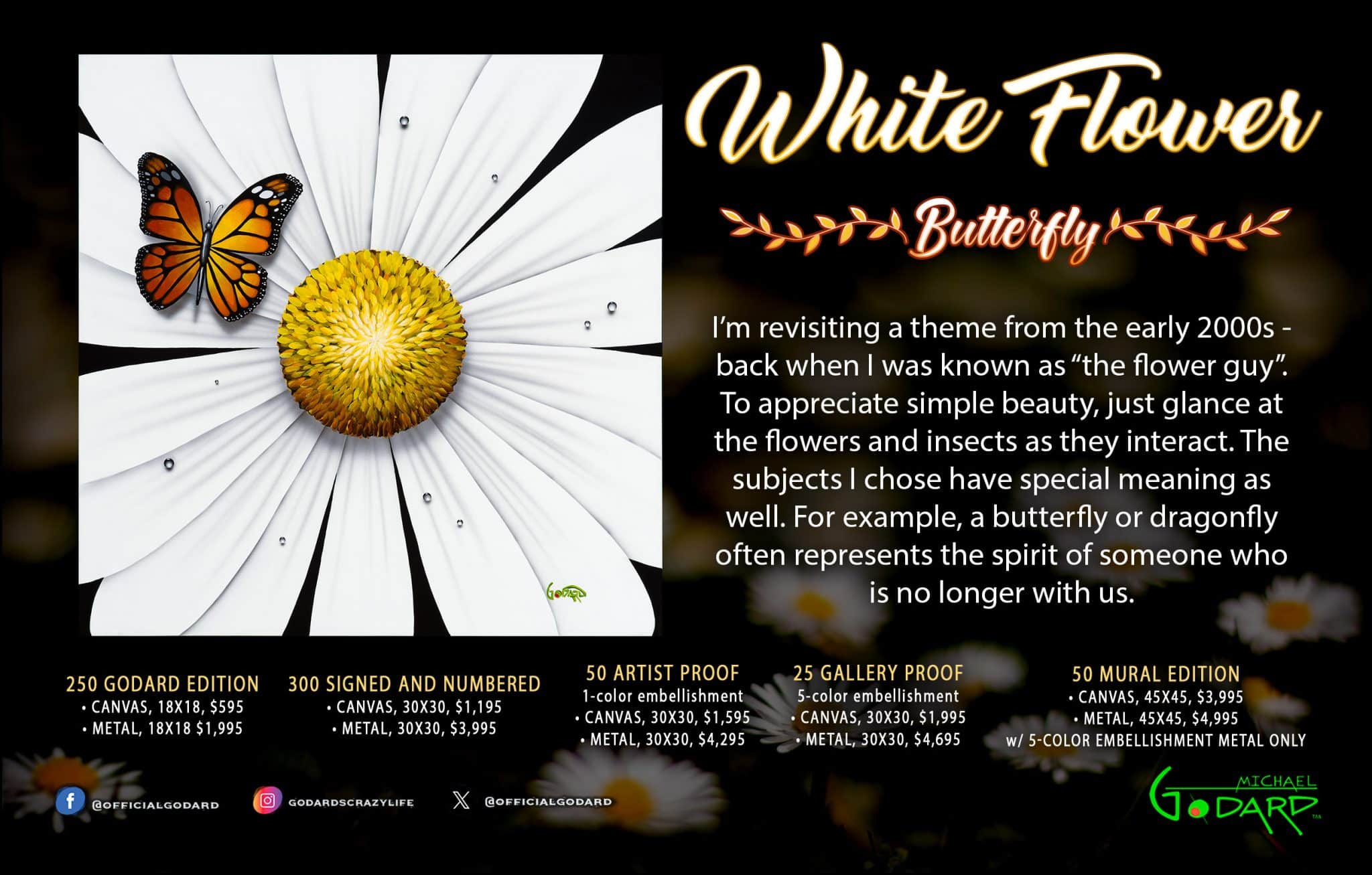 White Flower Butterfly