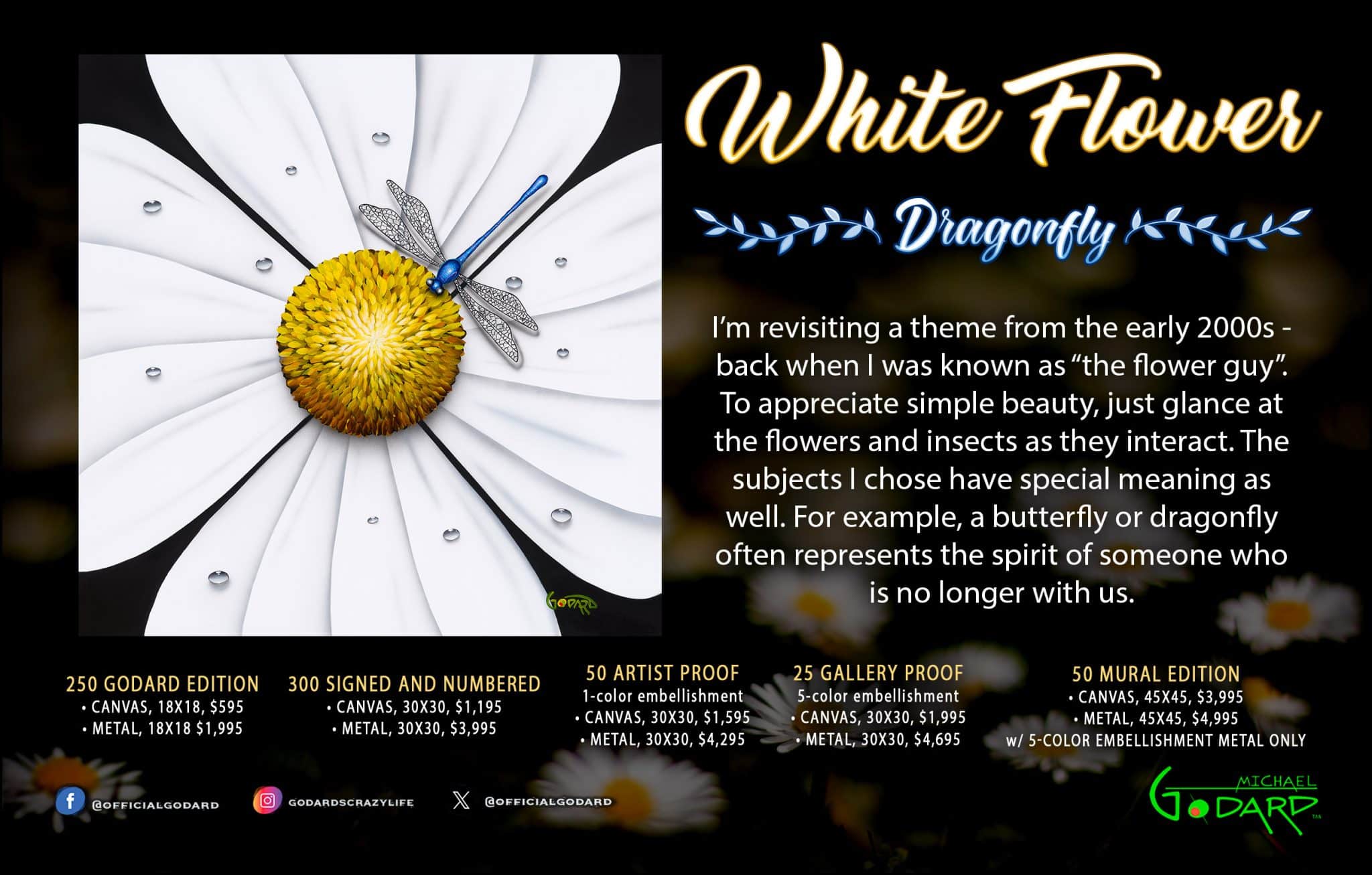 White Flower Dragonfly