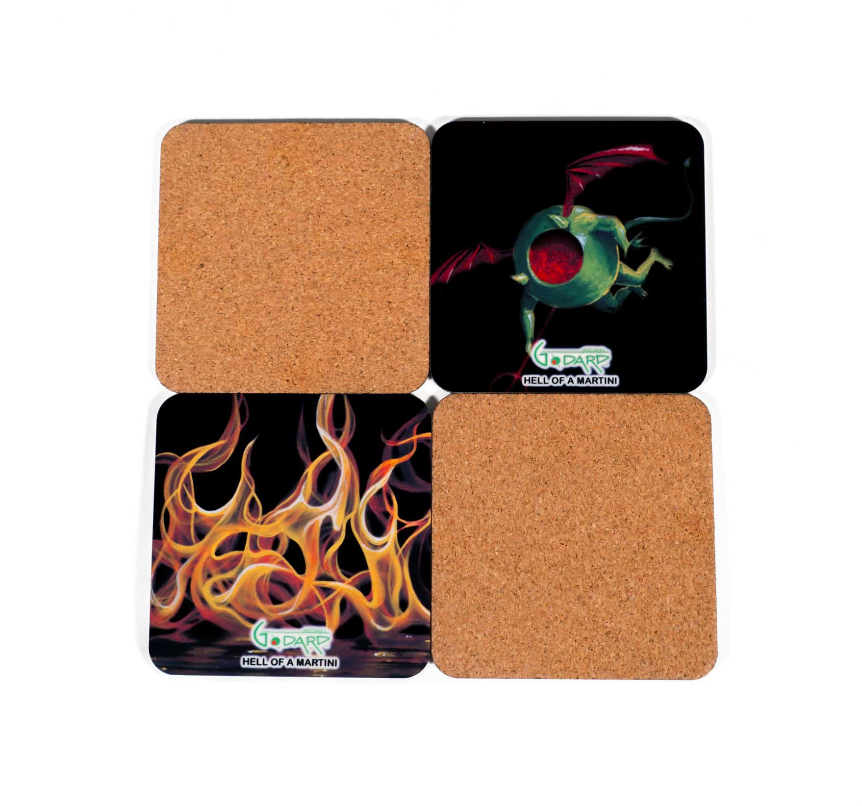 Hell of a Martini Coasters