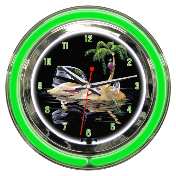 Lost In Paradise Clock