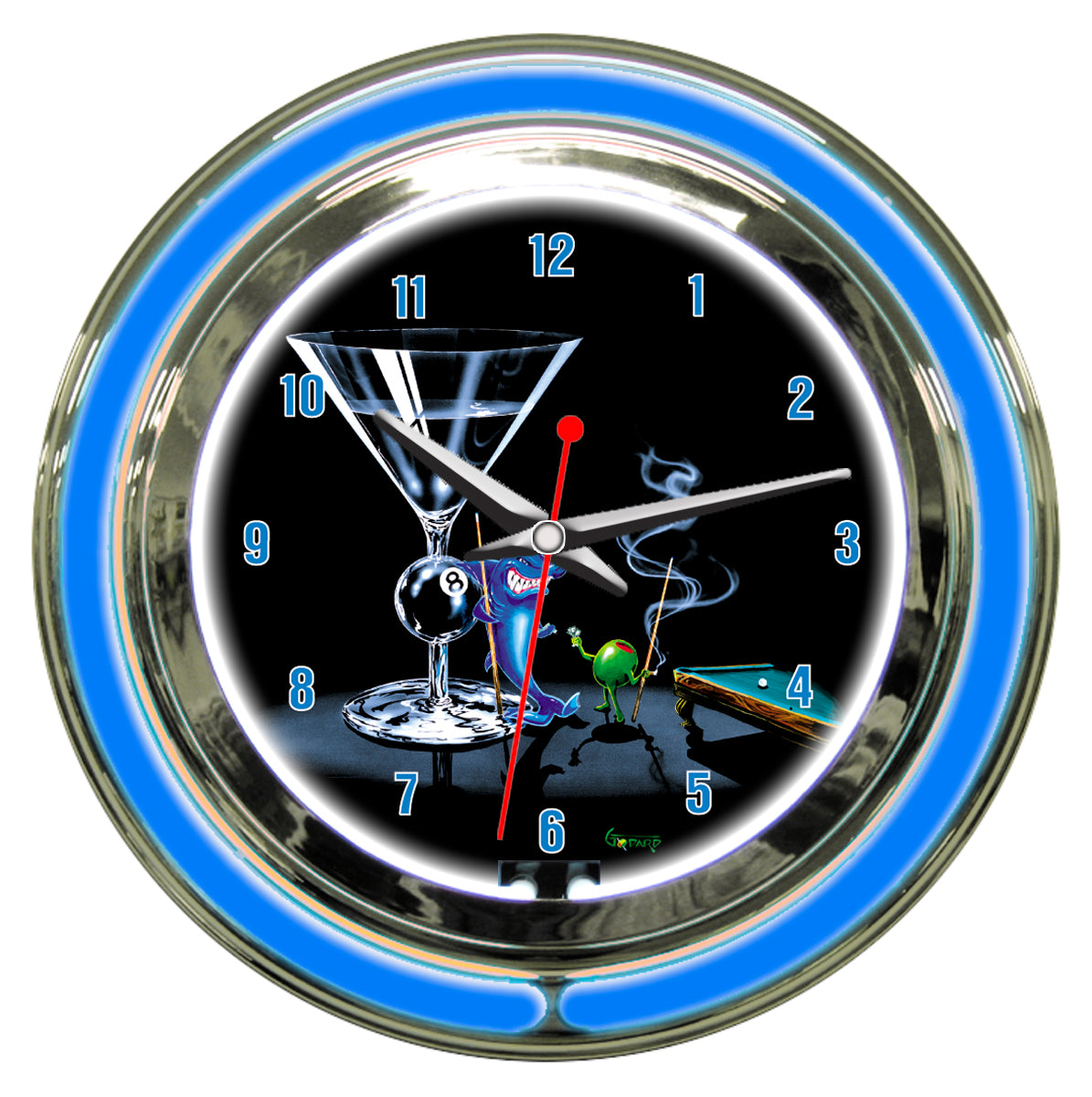 Pool Shark Clock