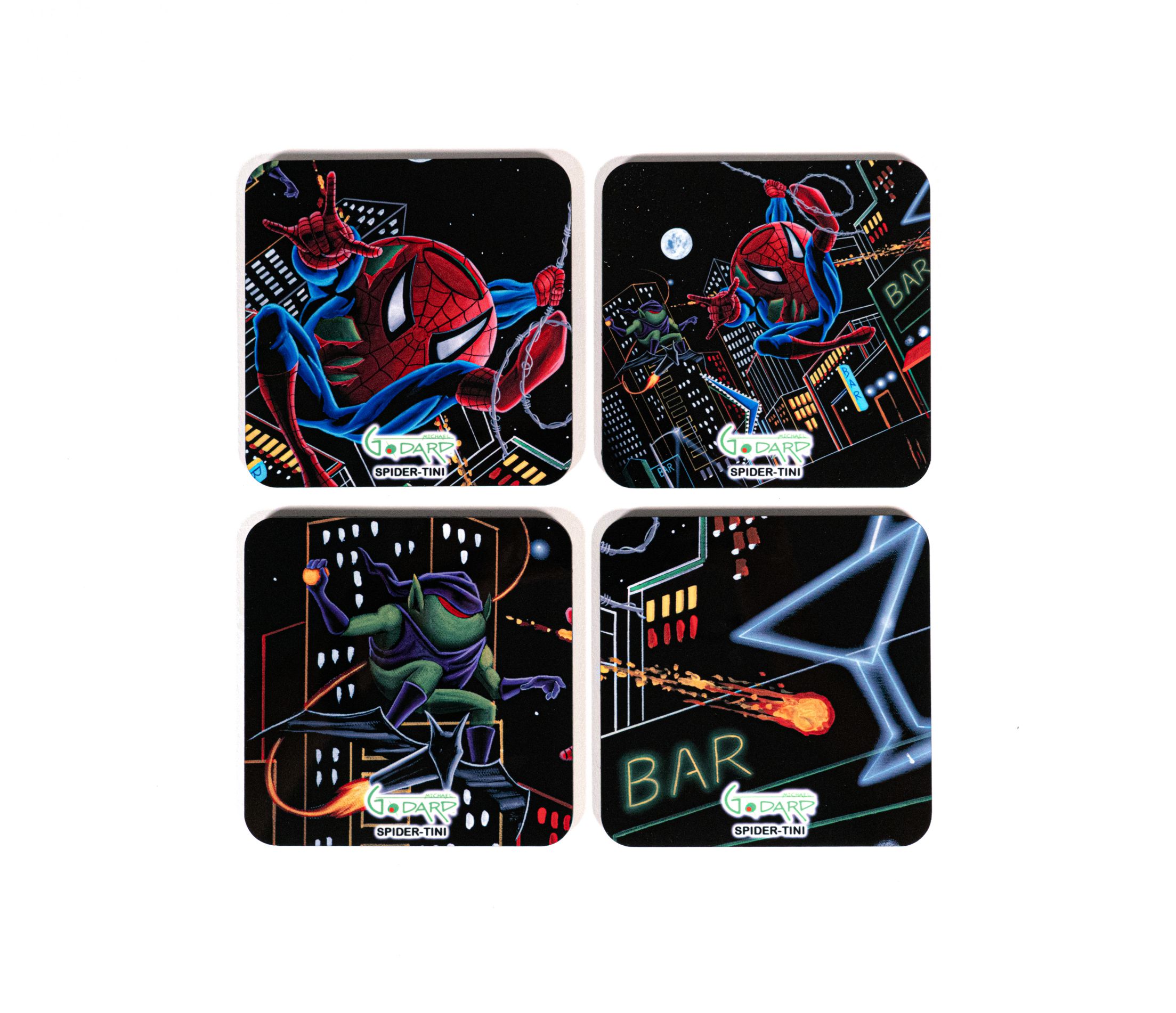 Spider-Tini Coasters