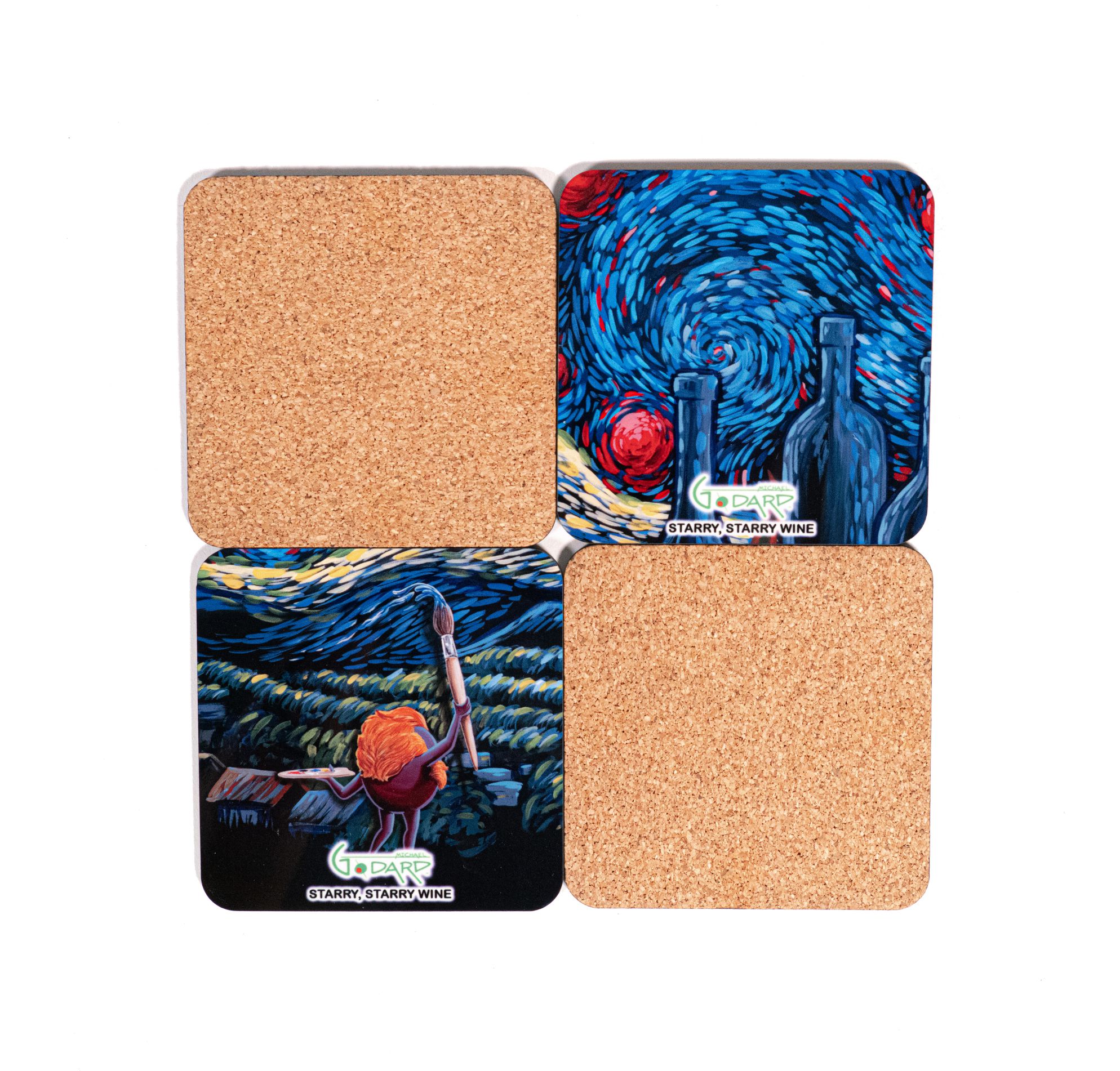 Starry Starry Wine Coasters