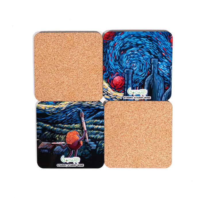 Starry Starry Wine Coasters
